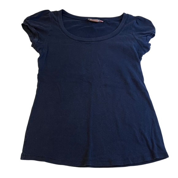 y2k realitiee black eyelet ruffle sleeve top vintage witchy vampire goth grunge - Picture 1 of 8